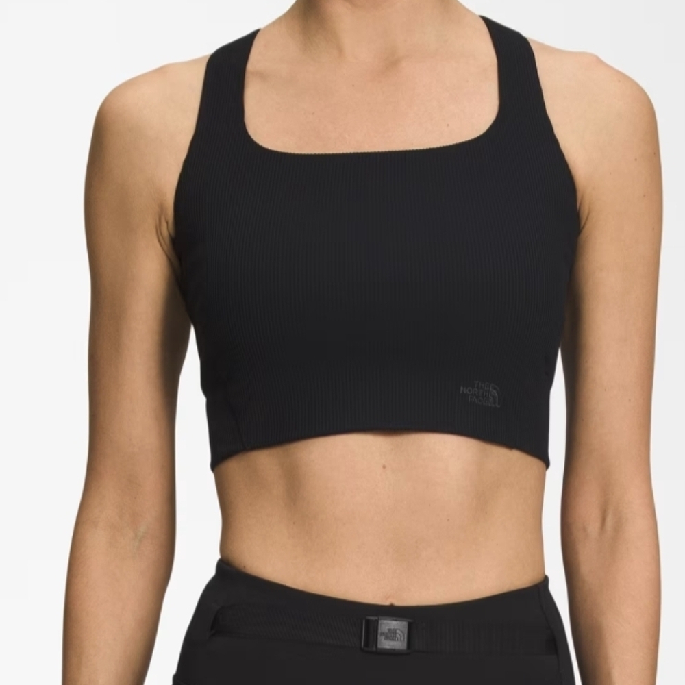 The North Face Ribbed Black Athletic Crop Top